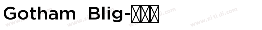 Gotham  Blig字体转换
